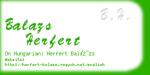 balazs herfert business card